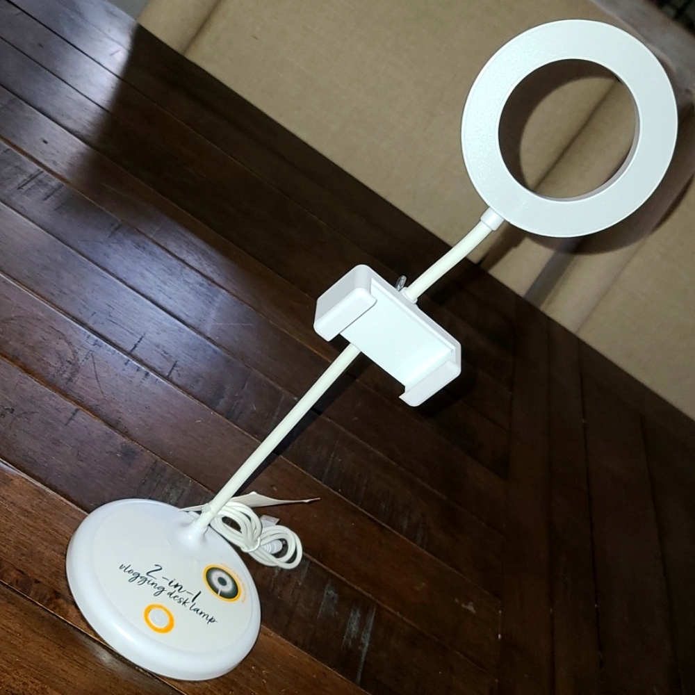 2 in 1 Vlogging/Selfie Desk Lamp